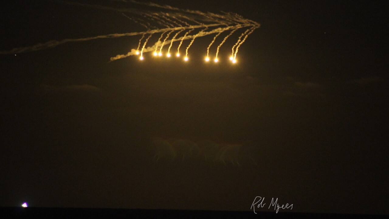 Navy Mystery lights were from training exercise